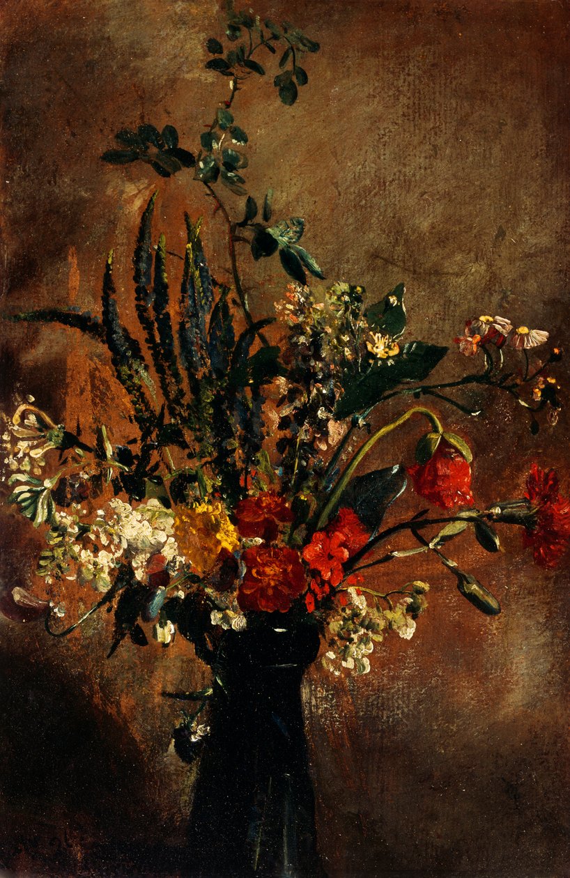 Study of flowers in a hyacinth glass بواسطة جون كونستابل