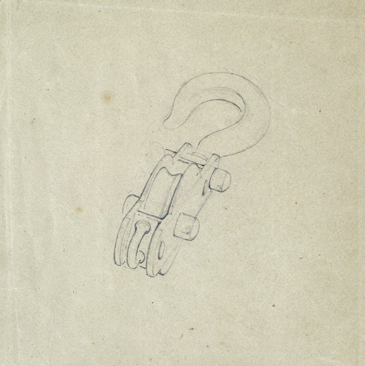 بلوك وخطاف ، حوالي 1835-38 (قلم رصاص على ورق) بواسطة جون كوك بورن