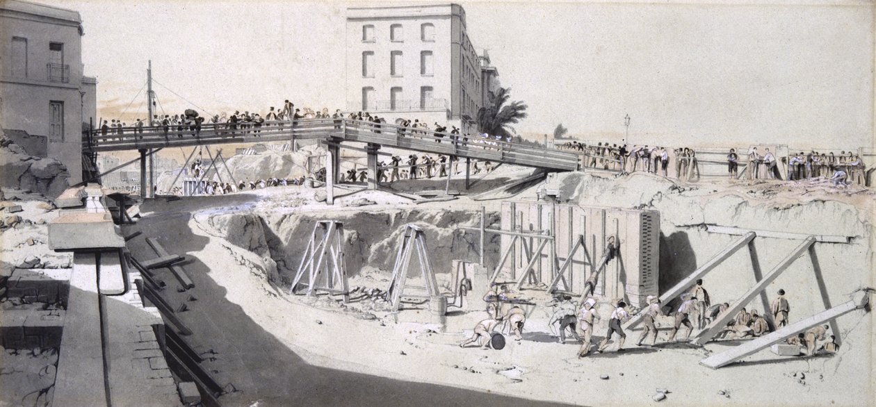 شارع جرانبي ، طريق هامبستيد ، 13 أغسطس 1836 (قلم وحبر وغسل على ورق) بواسطة جون كوك بورن