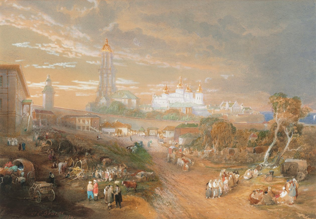 كييف بيشيرسك لافرا ، 1874. بواسطة جون كوك بورن