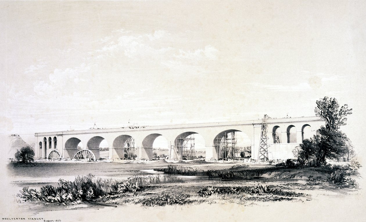 جسر ولفرتون ، أغسطس 1837 بواسطة جون كوك بورن