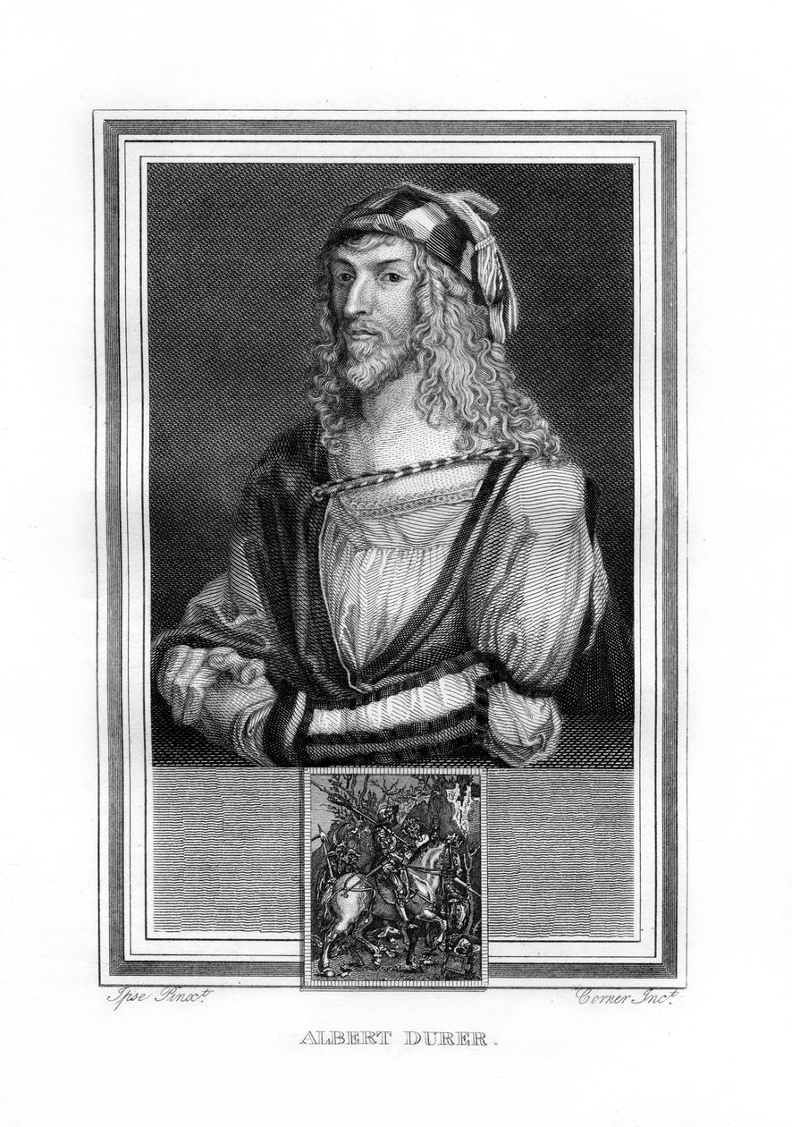 ألبرت دورر ، رسام ونقش عصر النهضة الألماني الشمالي ، 1825. بواسطة جون كورنر