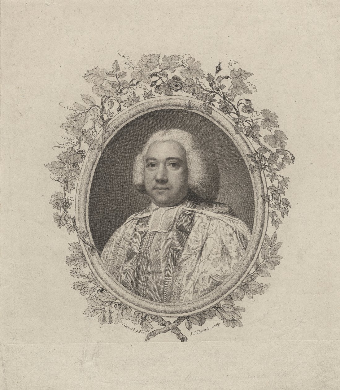 وليام هايز ، نقشها جون كيز شيروين (c.1751-90) ، c.1775 (نقش الخط) بواسطة جون كورنيش