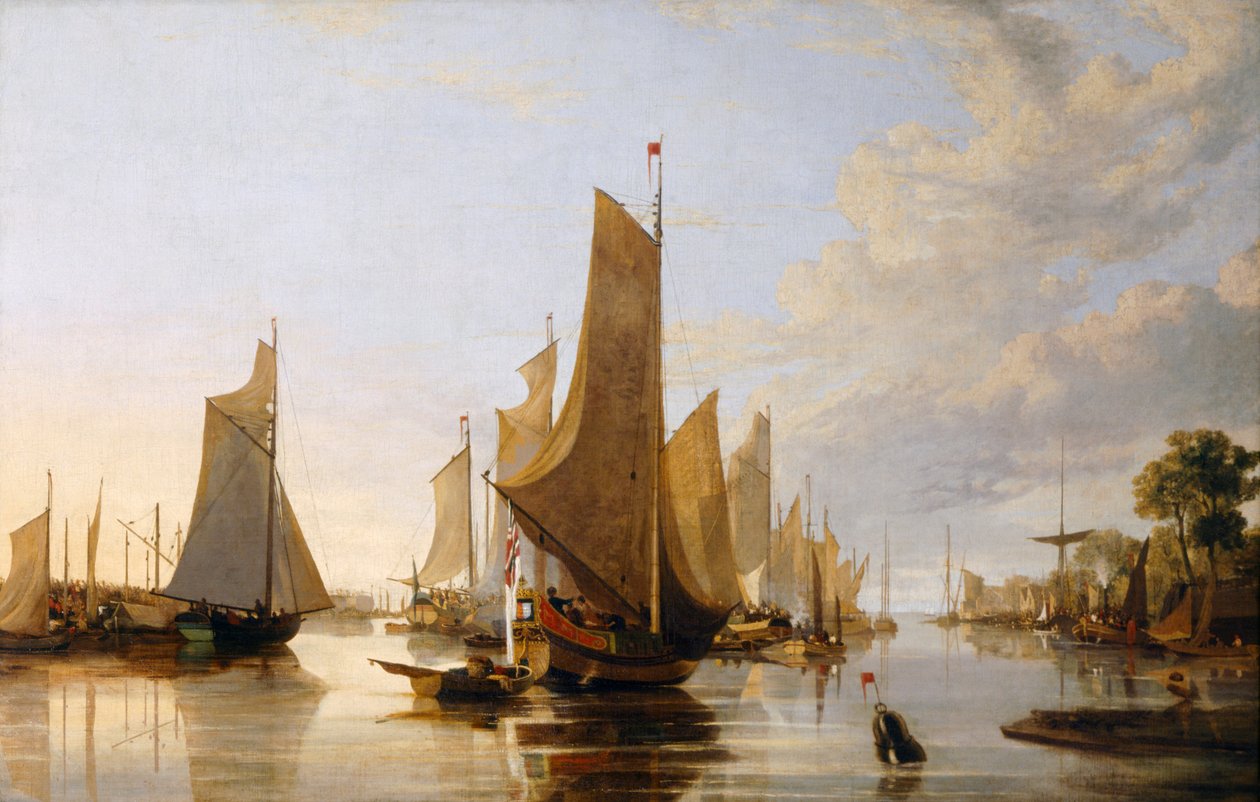 "The Yarmouth Water Frolic" ، 1821 بواسطة جون كروم