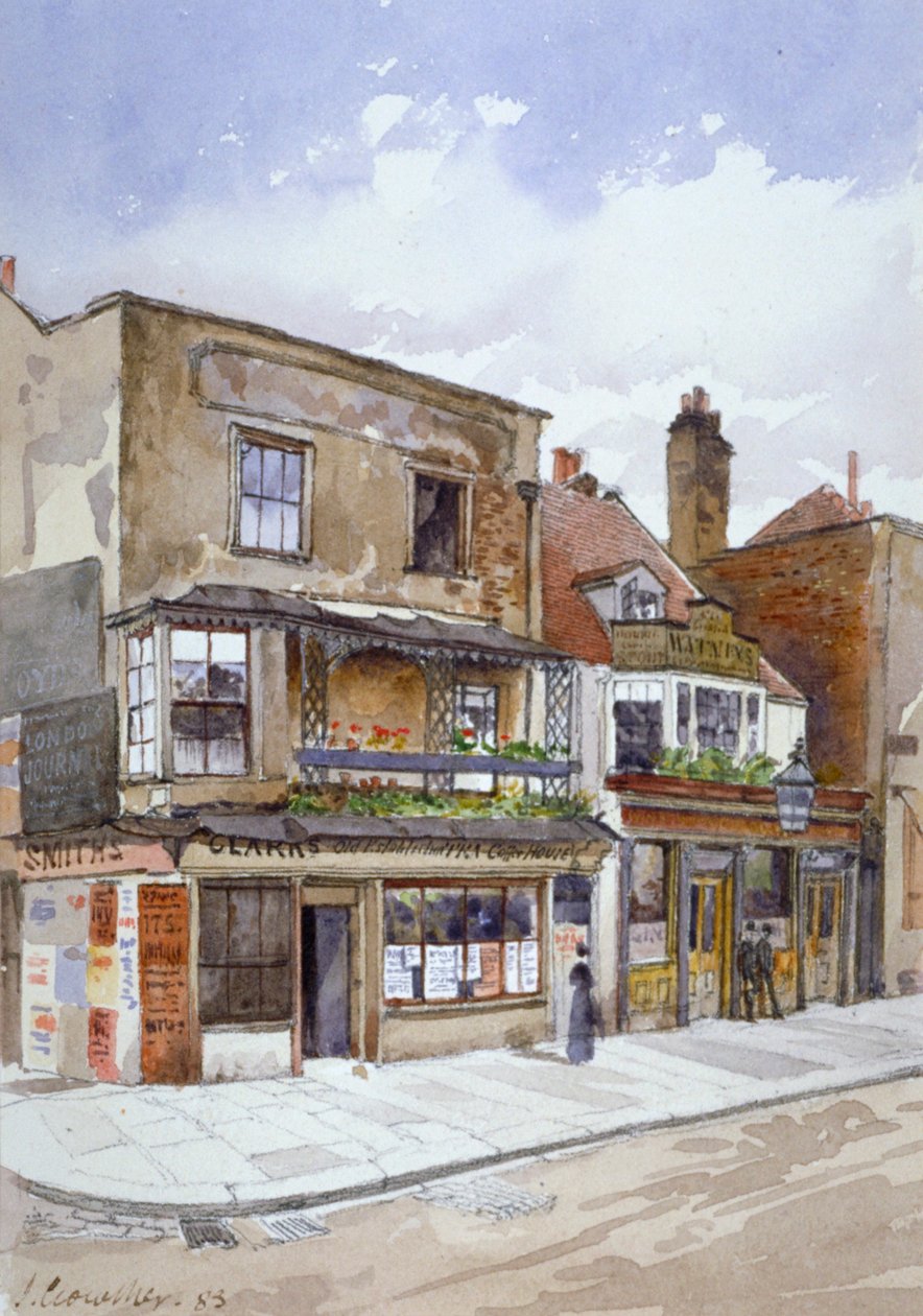 ركن من شارع Cheyne Walk و Lawrence Street ، تشيلسي ، لندن ، 1883 بواسطة جون كروثر