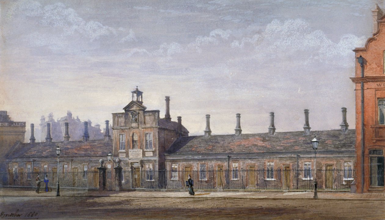 Emery Hill's Almshouses ، روتشستر رو ، وستمنستر ، لندن ، 1880 بواسطة جون كروثر