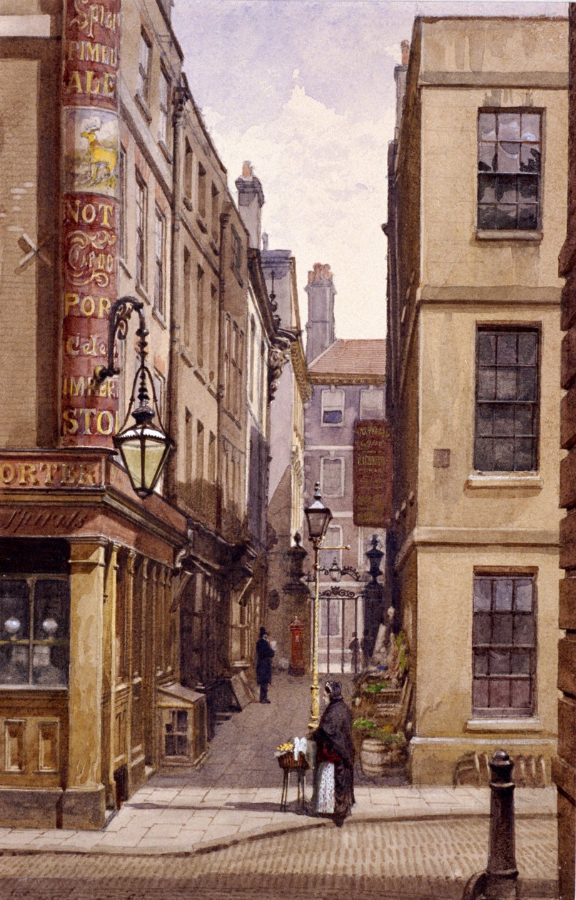 Stag Public House ، Devereux Court ، London ، 1887 بواسطة جون كروثر