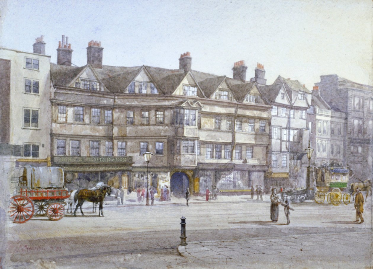 Staple Inn ، لندن ، 1882 بواسطة جون كروثر