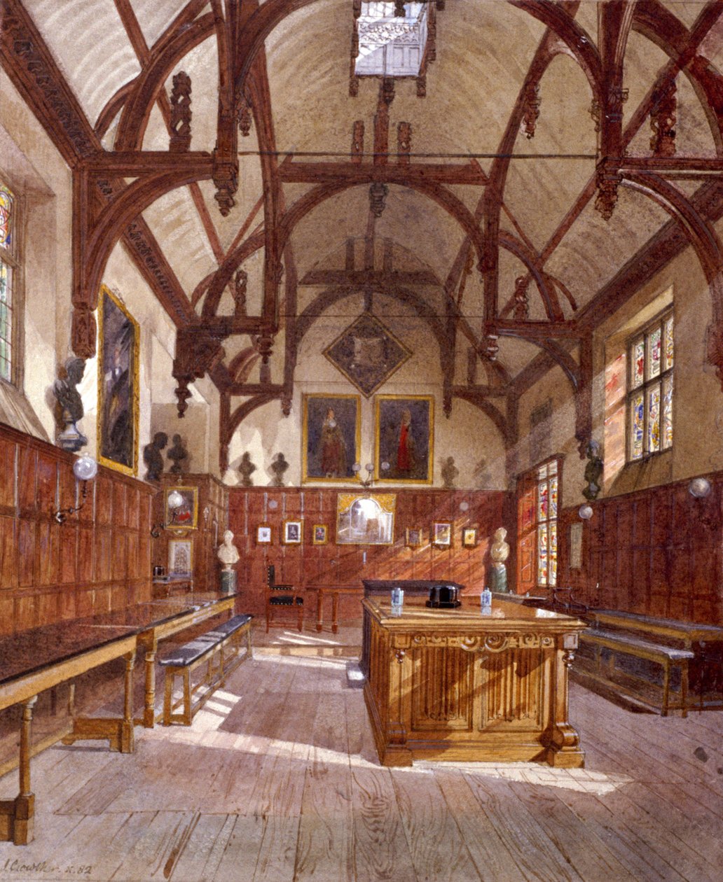 قاعة Staple Inn ، لندن ، 1882 بواسطة جون كروثر