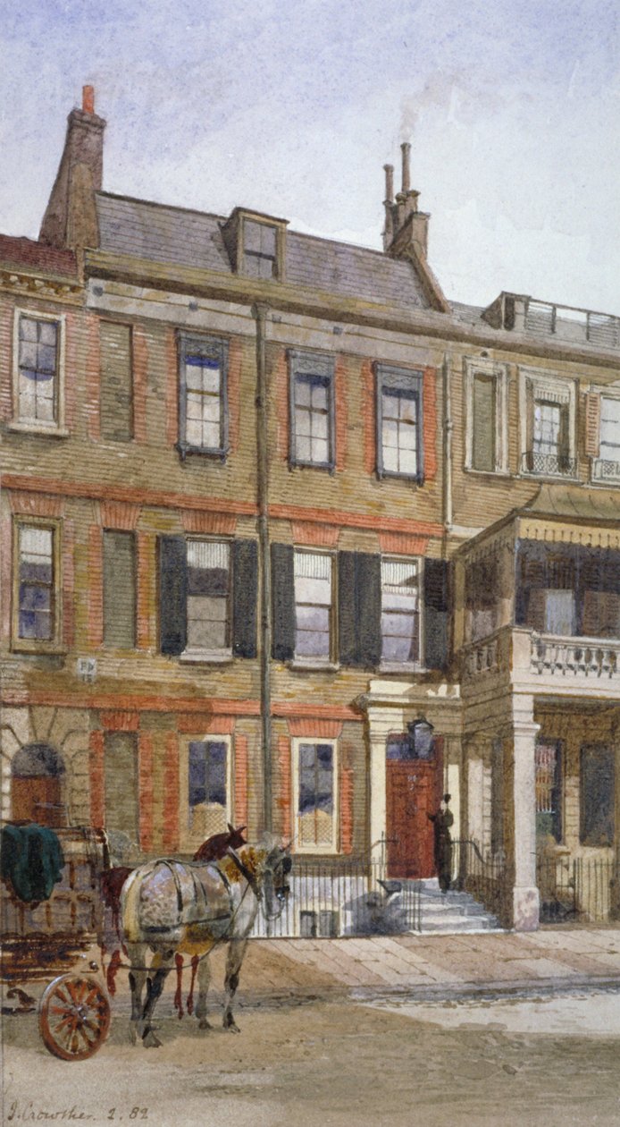 منظر رقم 24 Cheyne Row ، تشيلسي ، لندن ، 1882 بواسطة جون كروثر