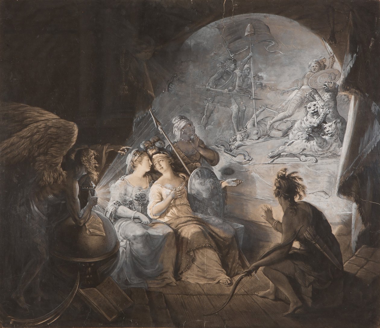 The Tea-Tax-Tempest The Oracle ، 1774. بواسطة جون ديكسون