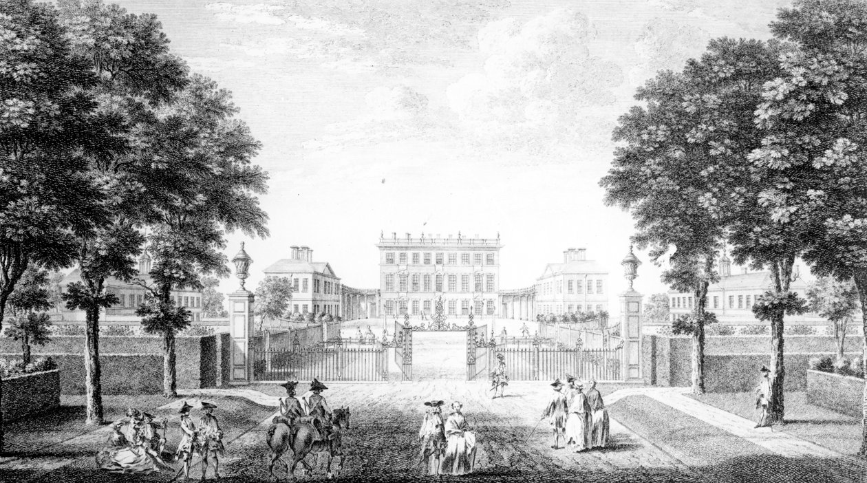 منزل Cliveden بالقرب من جسر Maidenhead في مقاطعة باكس ، 1753 بواسطة جون دونويل