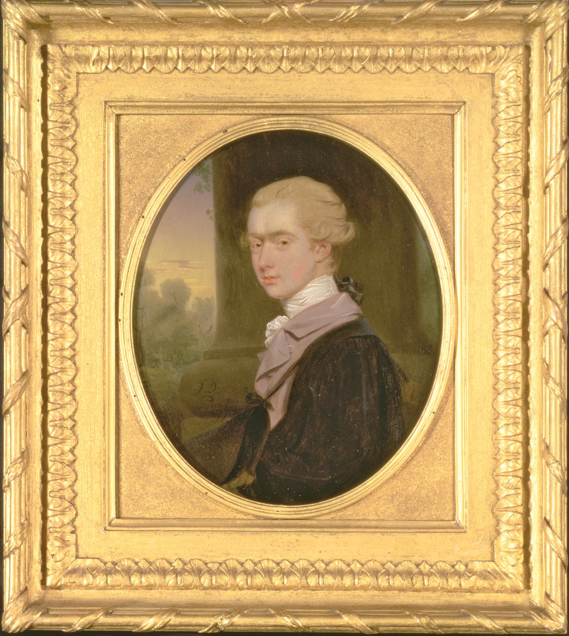 جورج جون سبنسر ، Viscount Althorp (1758-1834) بينما كان طالبًا في كلية ترينيتي ، كامبريدج ، 1777 (زيت على النحاس) بواسطة جون داونمان