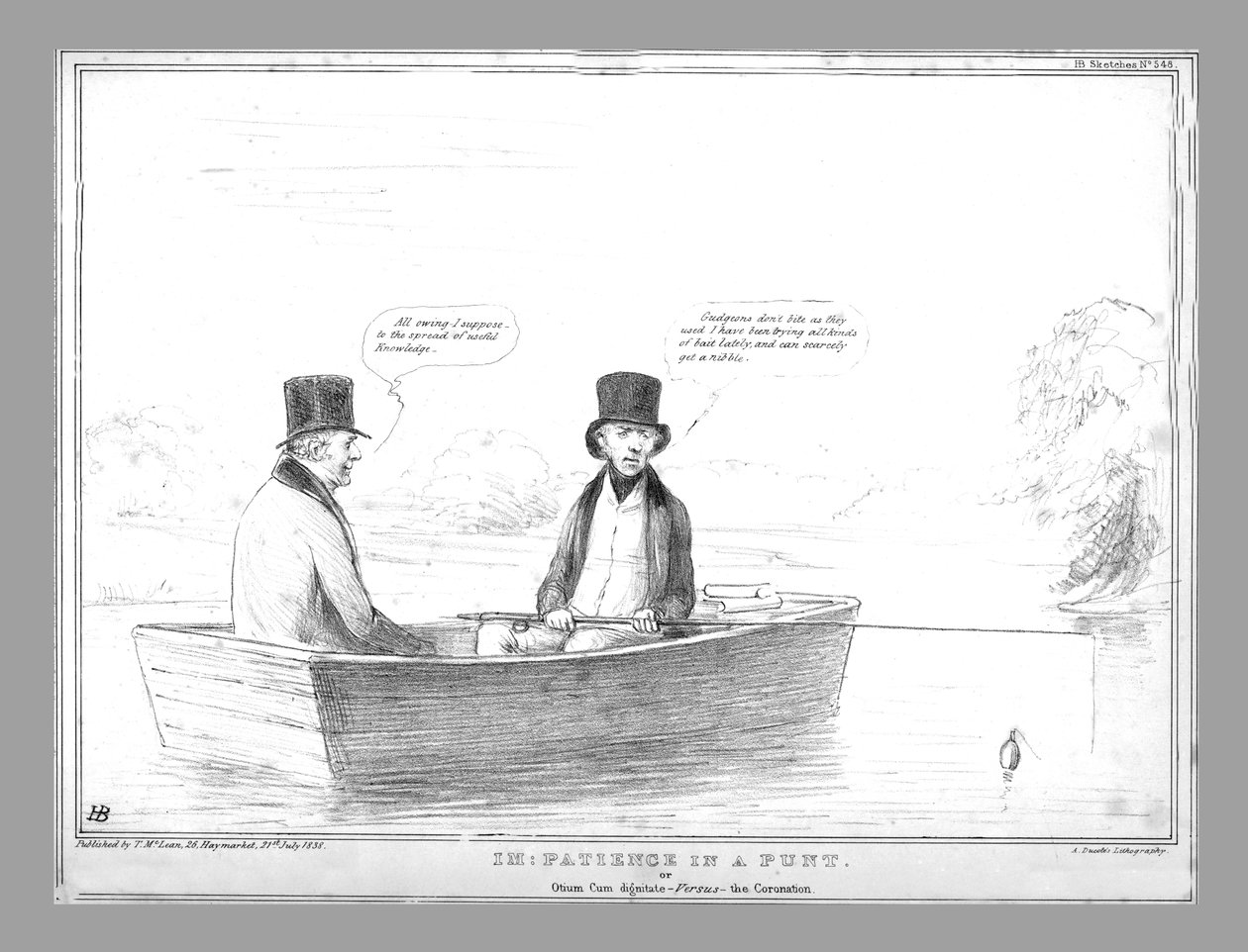 أنا: الصبر على بونت. أو الترفيه بكرامة - مقابل - التتويج ، 1838. بواسطة جون دويل