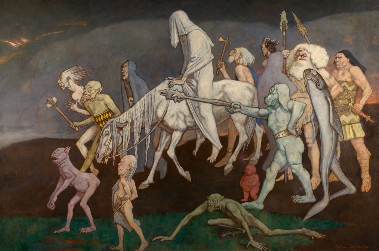 Fomors (أو قوى الشر في الخارج في العالم) ، حوالي عام 1939 (تمبرا) بواسطة جون دنكان