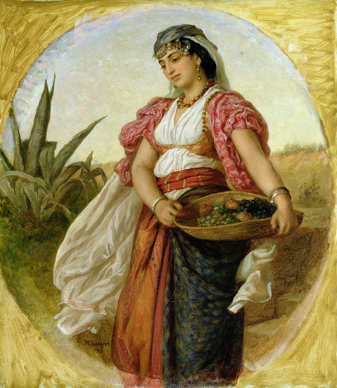 امرأة من الجزائر ، 1871 بواسطة جون إيفان هودجسون