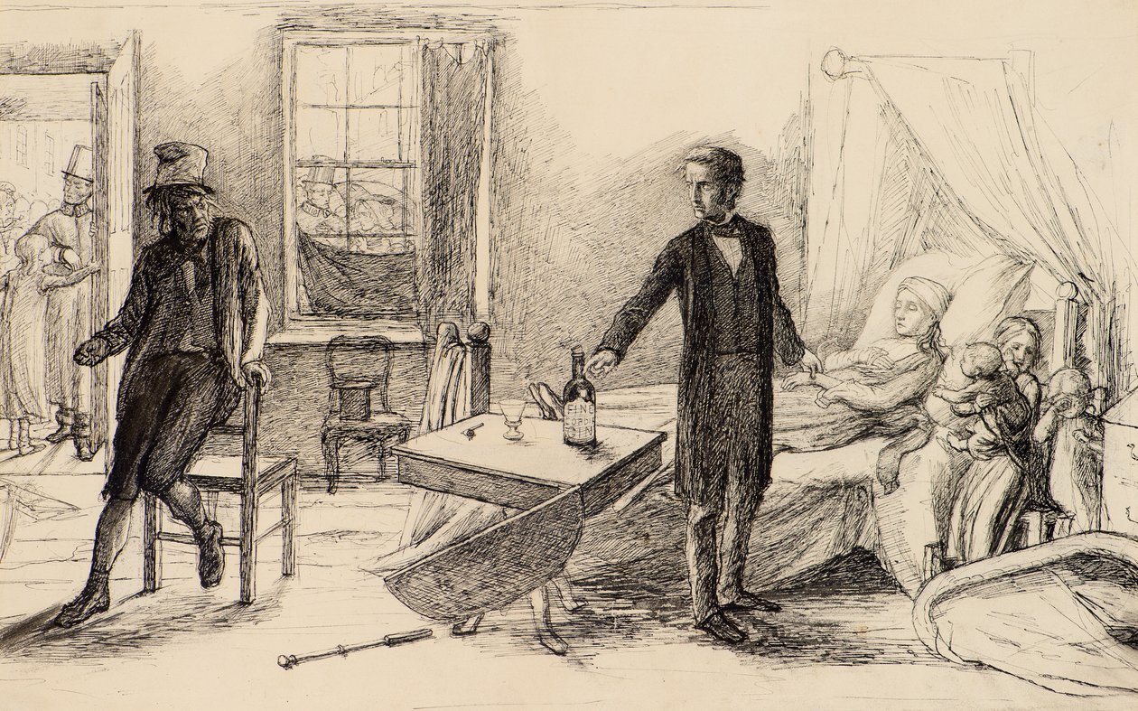 يشرب بواسطة جون إيفريت (Attr.to) Millais