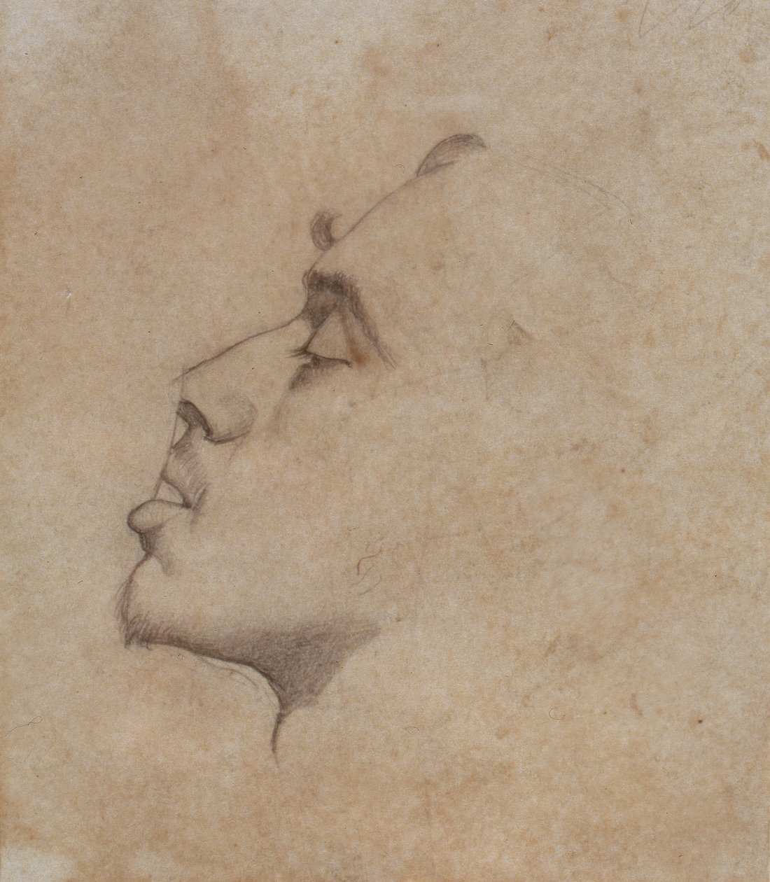 صورة رأس دانتي غابرييل روسيتي (1828-1882) بواسطة جون ايفرت ميليس