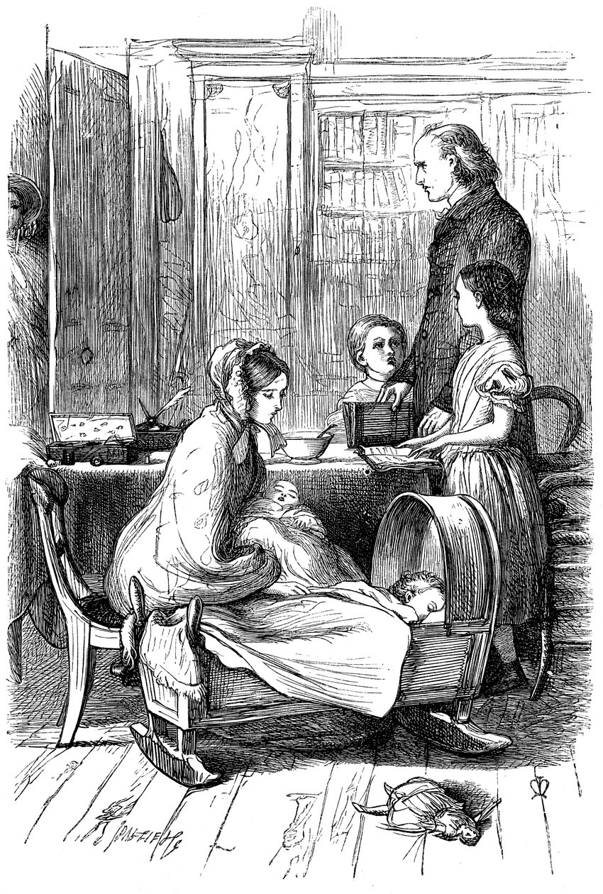 مشهد من Framley Parsonage بواسطة أنتوني ترولوب ، 1860. بواسطة جون ايفرت ميليس