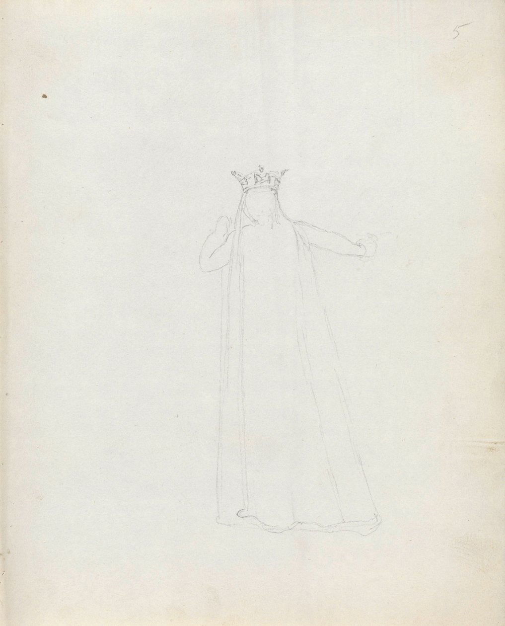 السيدة Siddons as Constance، 1783 (قلم وحبر وغسل على ورق) بواسطة جون فلاكسمان