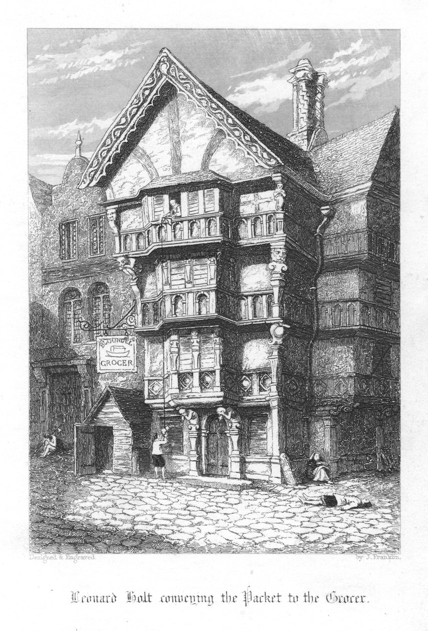 مشهد من Old St Pauls بقلم ويليام هاريسون أينسورث ، 1855 بواسطة جون فرانكلين