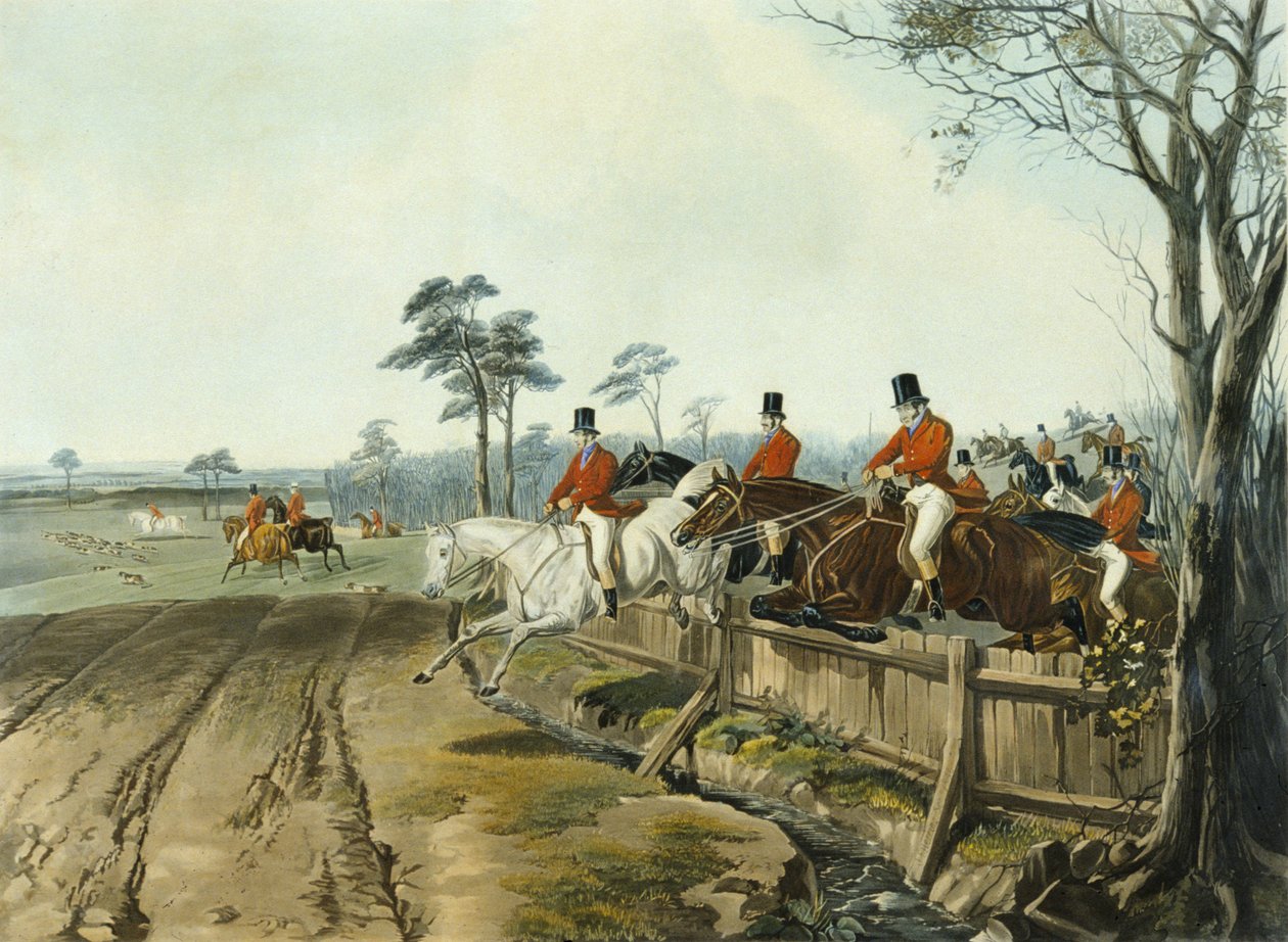 Full Cry, engraved by Huffman and Mackrill (coloured engraving) بواسطة جون فريدريك هيرينج الأب