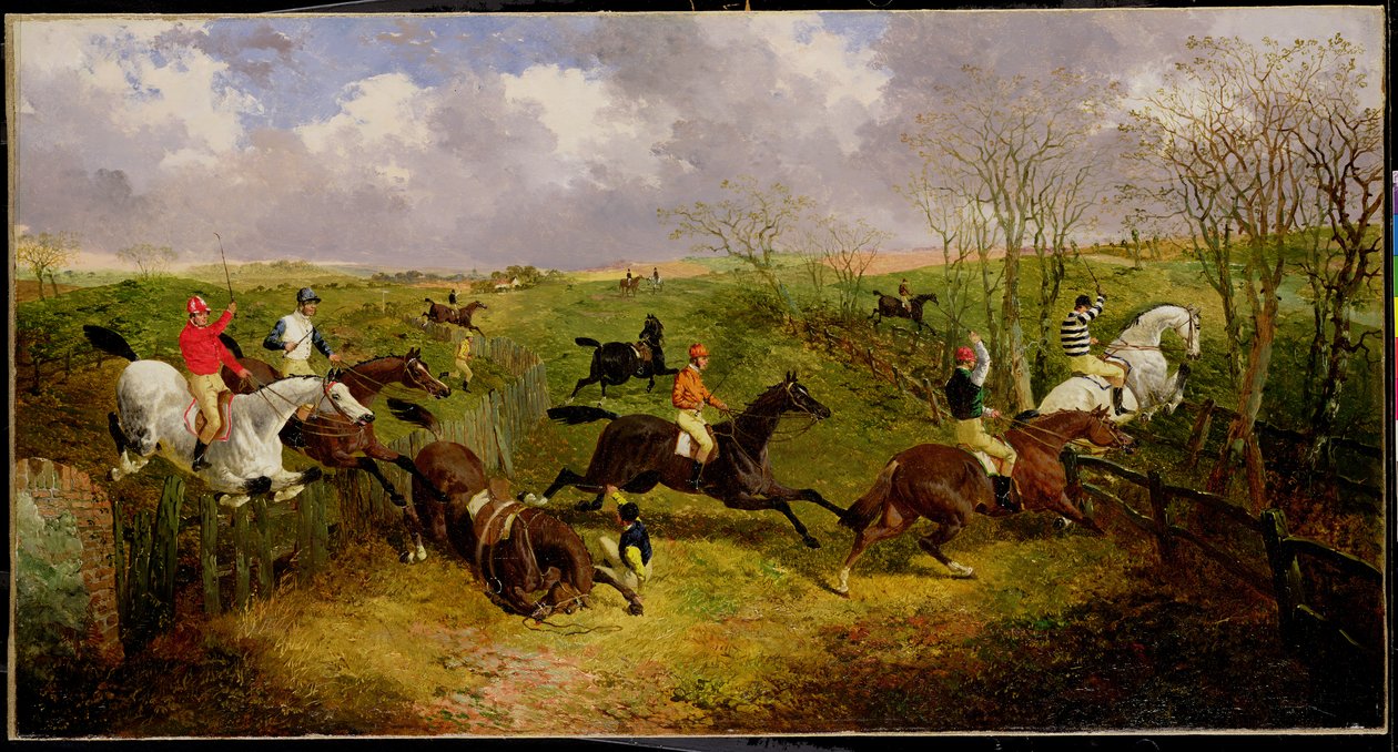 A Steeplechase (oil on canvas) بواسطة جون فريدريك هيرينج الابن