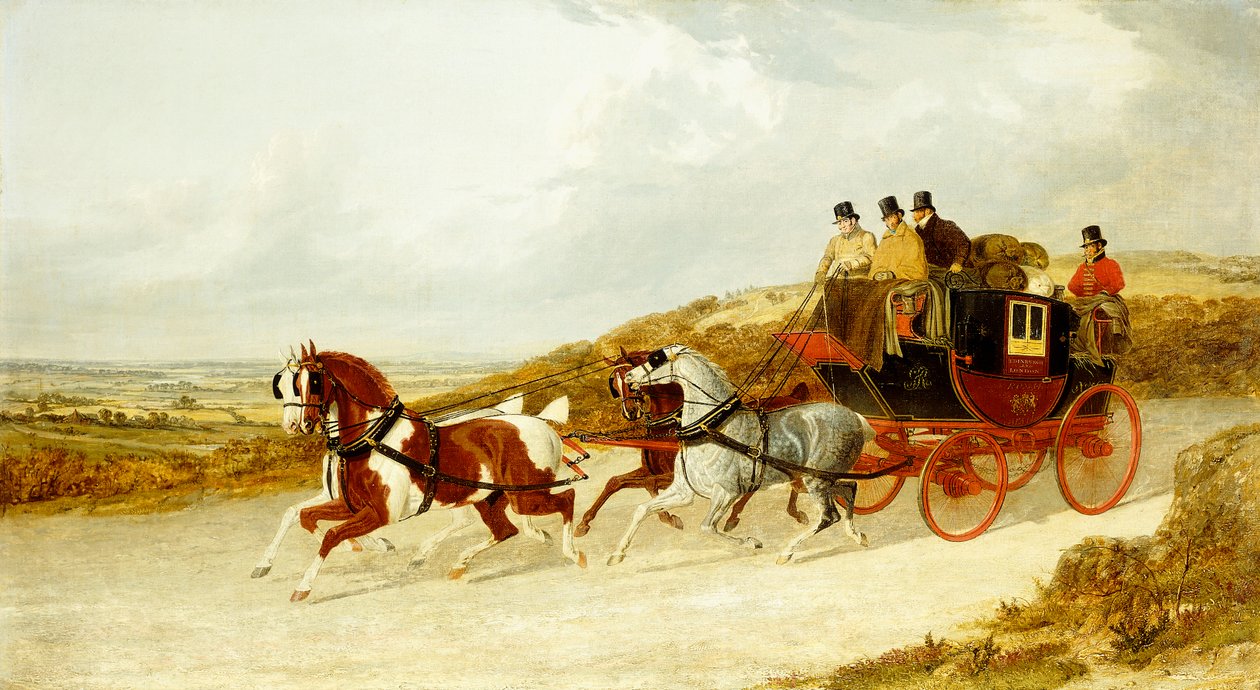 إدنبرة ولندن رويال ميل ، 1838 بواسطة جون فريدريك هيرينج الأب