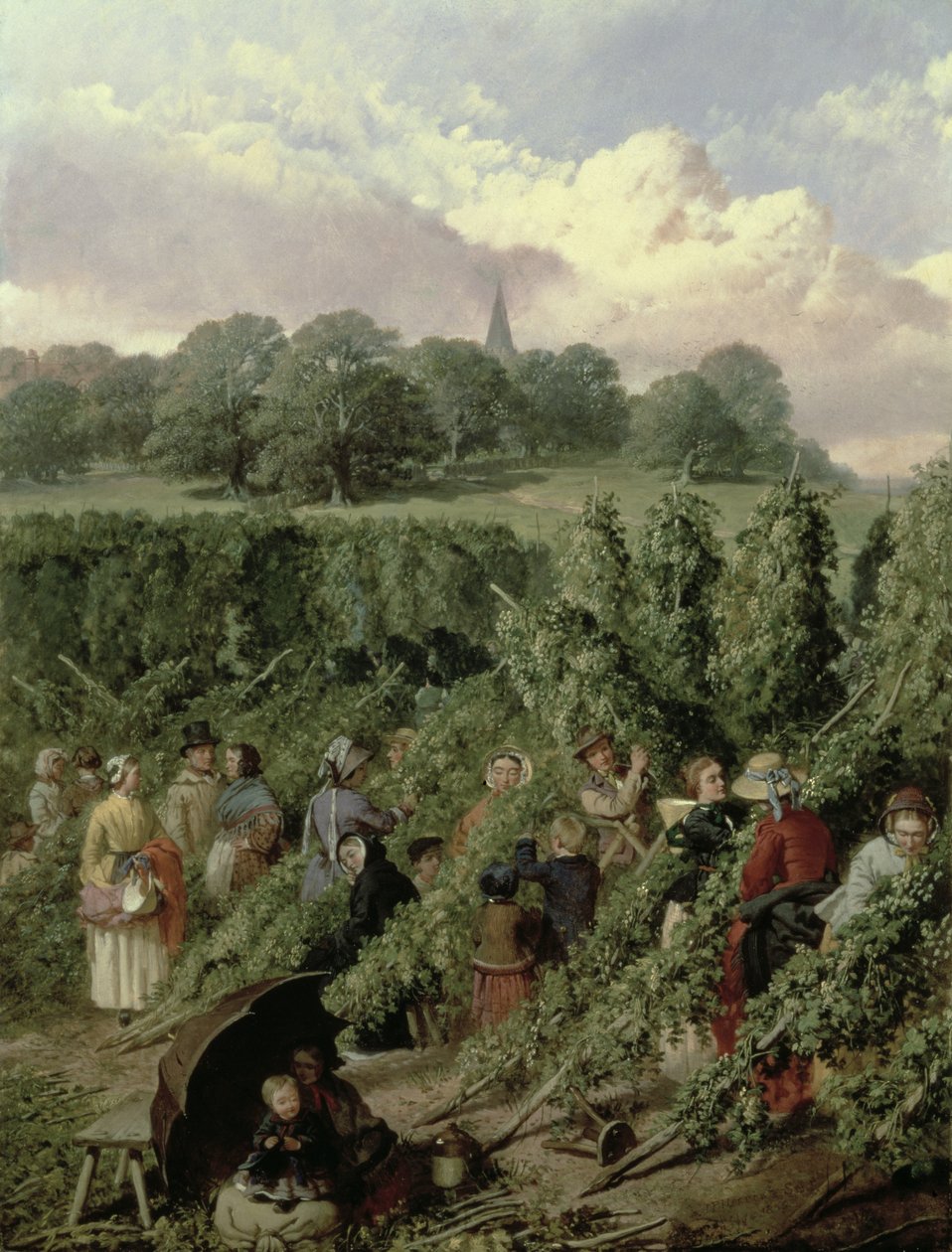 The Hop Pickers بواسطة جون فريدريك هيرينج الأب