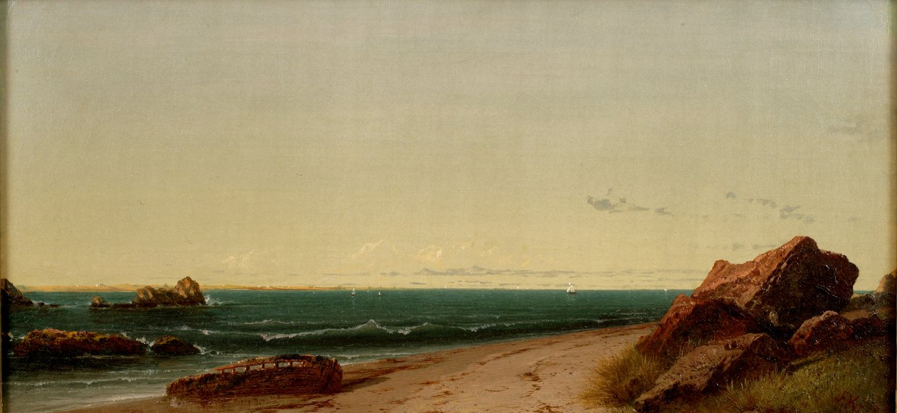 على ساحل Narragansett ، 1864 بواسطة جون فريدريك كينسيت