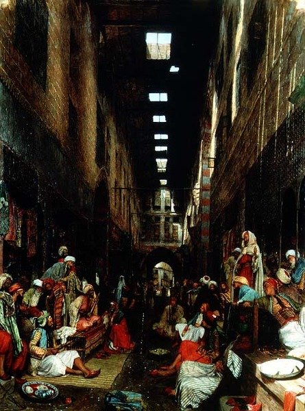 بازار بيزستين الخان خليل ، القاهرة بواسطة جون فريدريك لويس