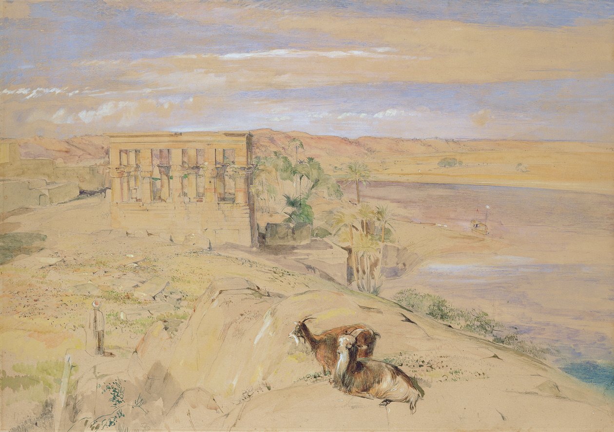 معبد هايثرال في فيلة ، 1850 (مرحاض) بواسطة جون فريدريك لويس