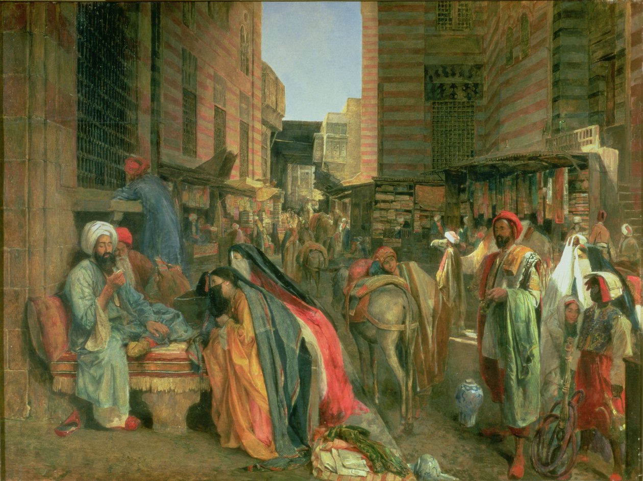 شارع ومسجد الغورية ، القاهرة (لوحة) بواسطة جون فريدريك لويس