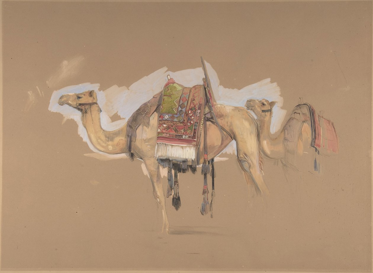 اثنين من الجمال ، كاليفورنيا. 1843. بواسطة جون فريدريك لويس