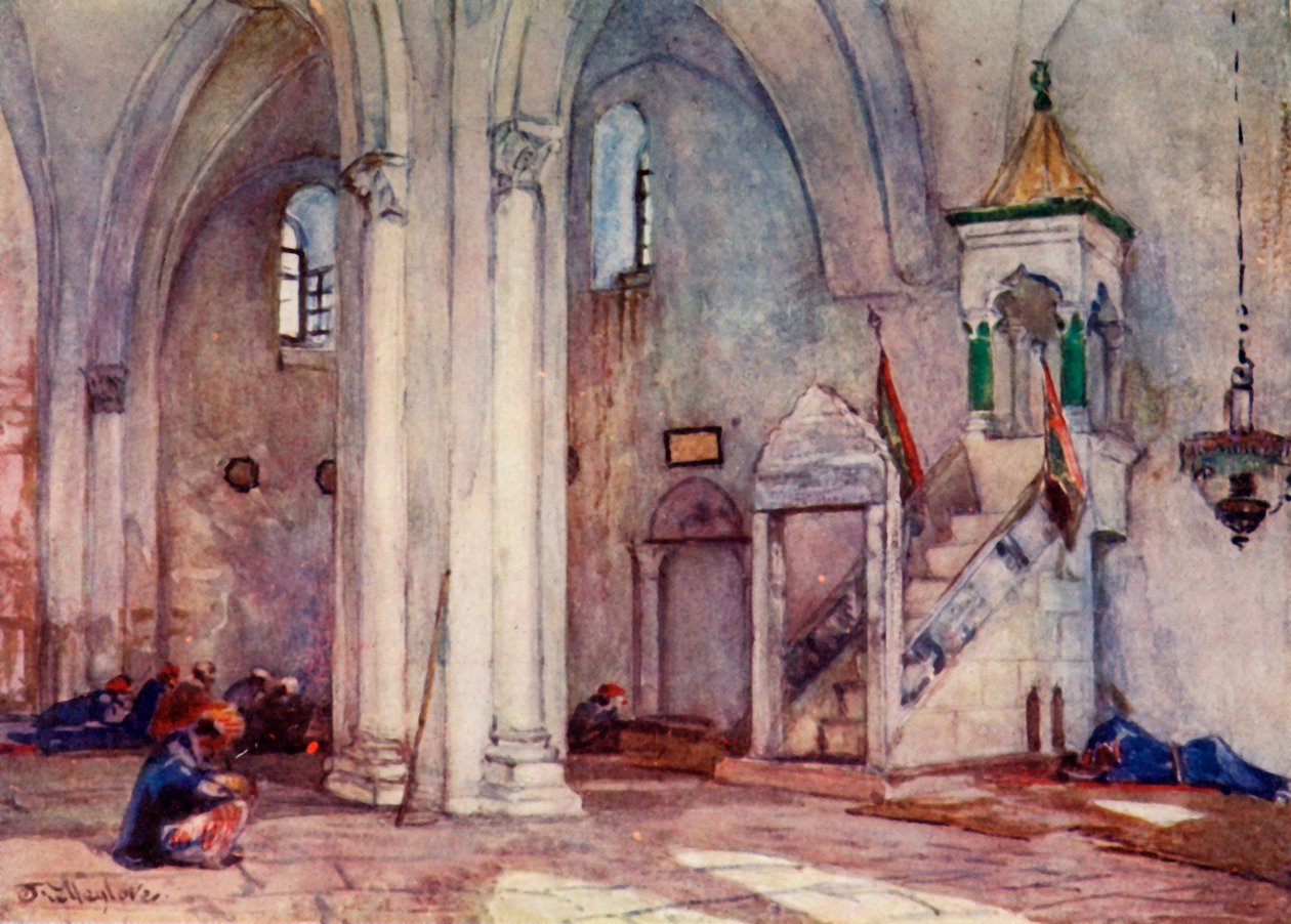 منظر داخلي لمسجد السامرة 1902. بواسطة جون فوليلوف