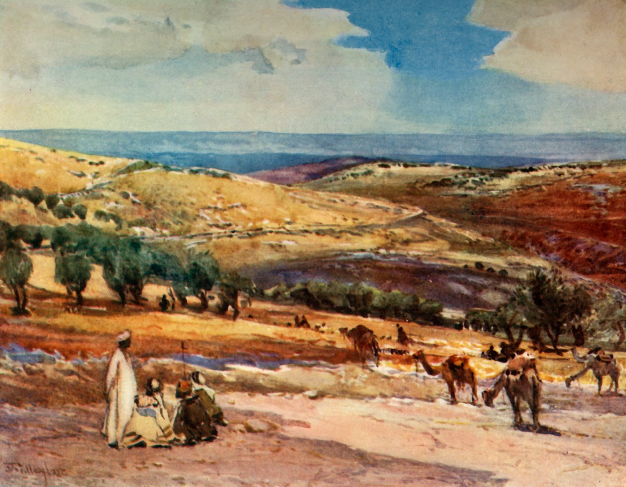 على الطريق من القدس إلى بيت عنيا 1902. بواسطة جون فوليلوف