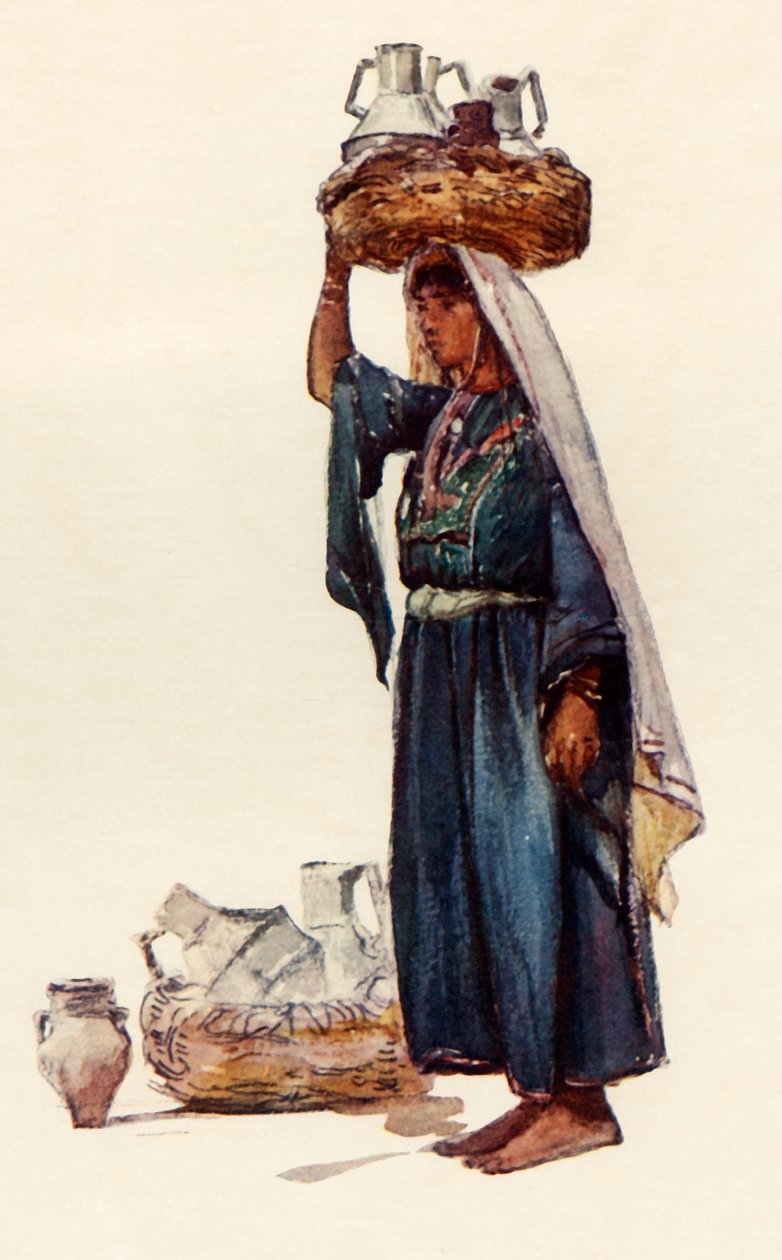 الفلاح السوري بأوعية الحليب 1902. بواسطة جون فوليلوف