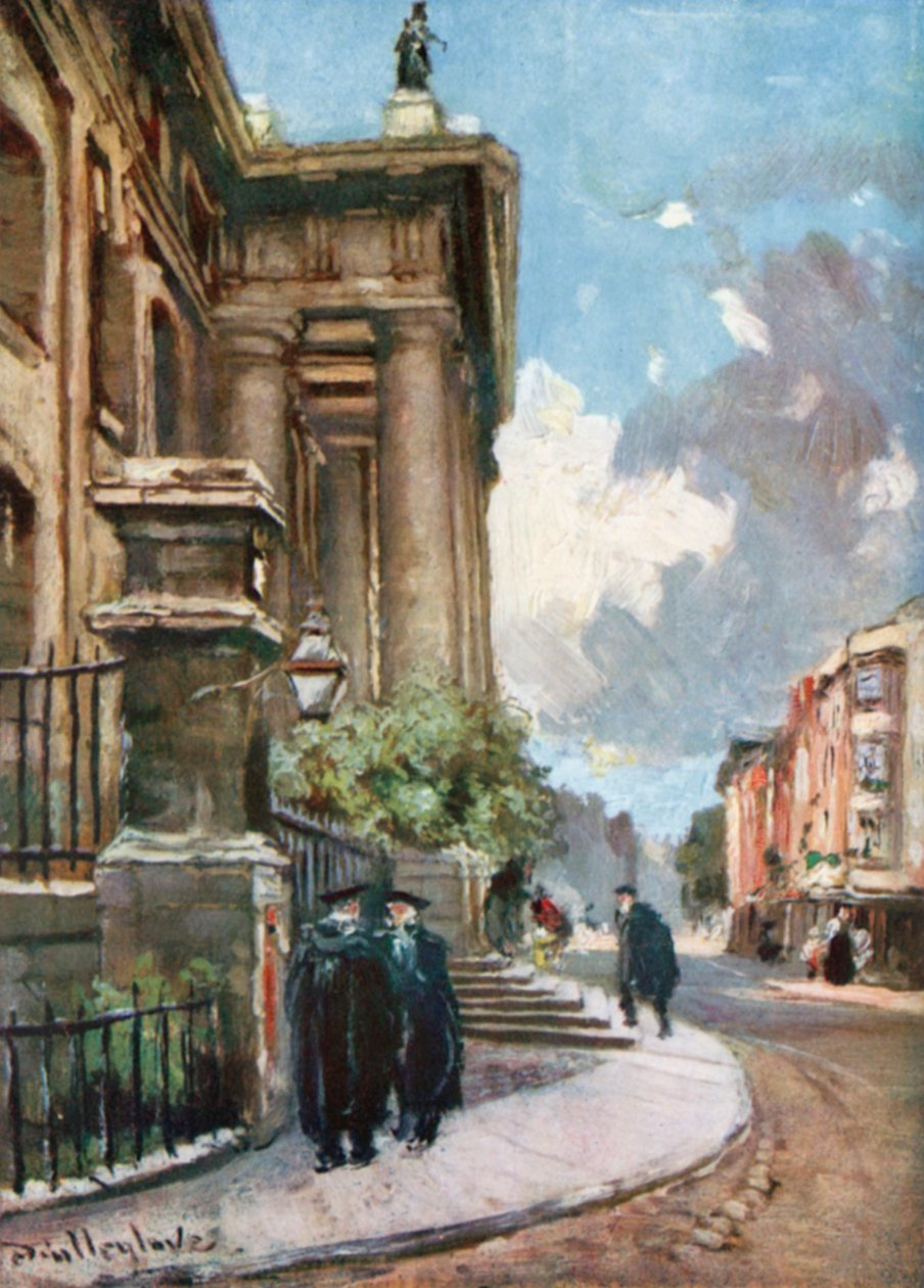 مبنى كلاريندون، شارع برود ستريت (طباعة حجرية ملونة) بواسطة جون فوليلوف