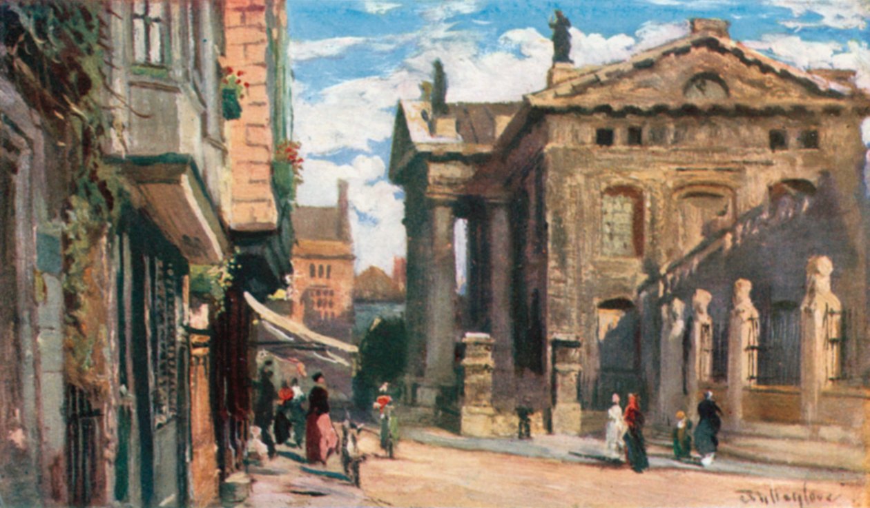 مبنى كلاريندون، المطل على الشرق (صورة حجرية ملونة) بواسطة جون فوليلوف