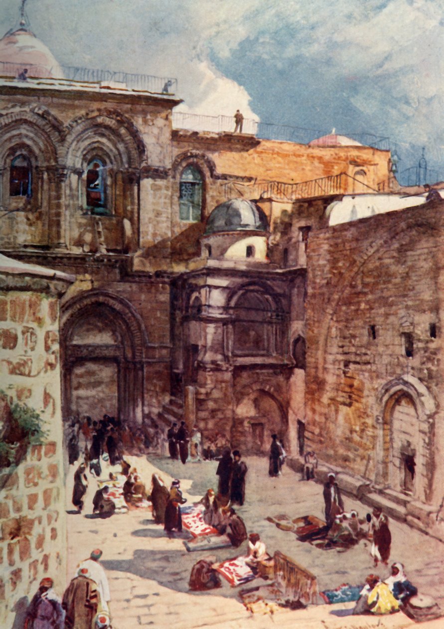 فناء كنيسة القيامة ، 1902. بواسطة جون فوليلوف