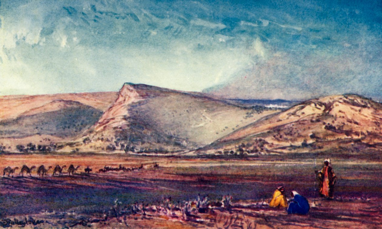 تلال الناصرة المستديرة من سهل إسدرايلون 1902. بواسطة جون فوليلوف