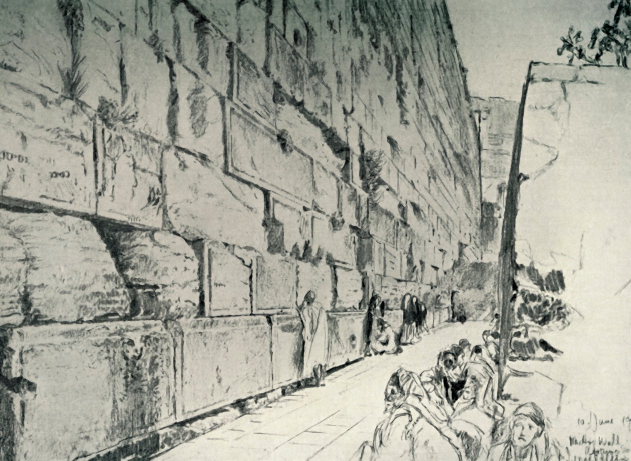 جدار مكان المبكى 1902. بواسطة جون فوليلوف