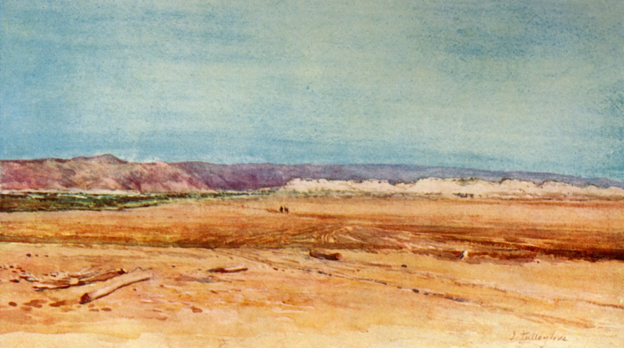 الشاطئ الغربي للبحر الميت ، 1902. بواسطة جون فوليلوف