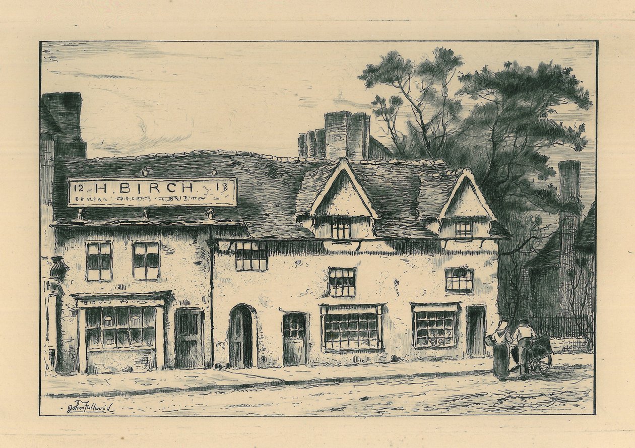 منازل قديمة ، شارع الشمال ، ولفرهامبتون ، من المجلد "Remnants Of Old Wolverhampton". الأرقام 1-37 ، نُشرت عام 1880 بواسطة جون فولوود