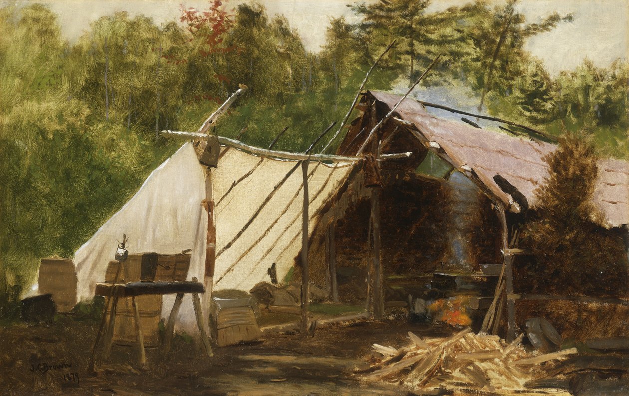 معسكر في الخشب الرئيسي رقم 1879 بواسطة جون جورج براون