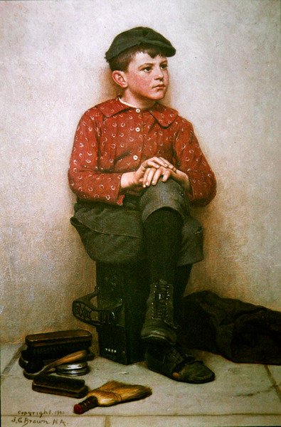 Shoeshine Boy ، نيويورك بواسطة جون جورج براون