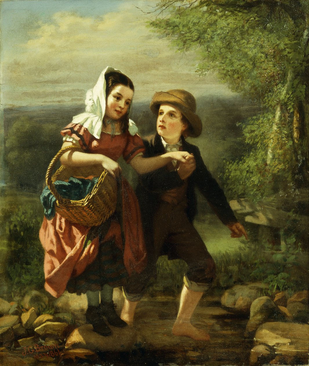 النزهة ، 1861 بواسطة جون جورج براون