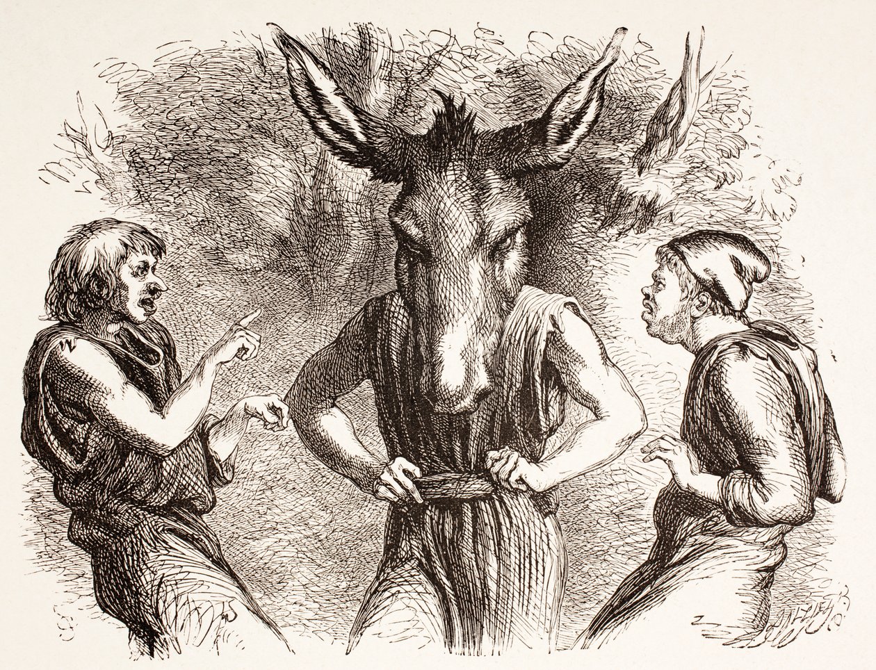 رسم توضيحي لحلم ليلة منتصف الصيف ، من &39;مكتبة شكسبير المصورة&39; ، لندن 1890 بواسطة جون جيلبرت