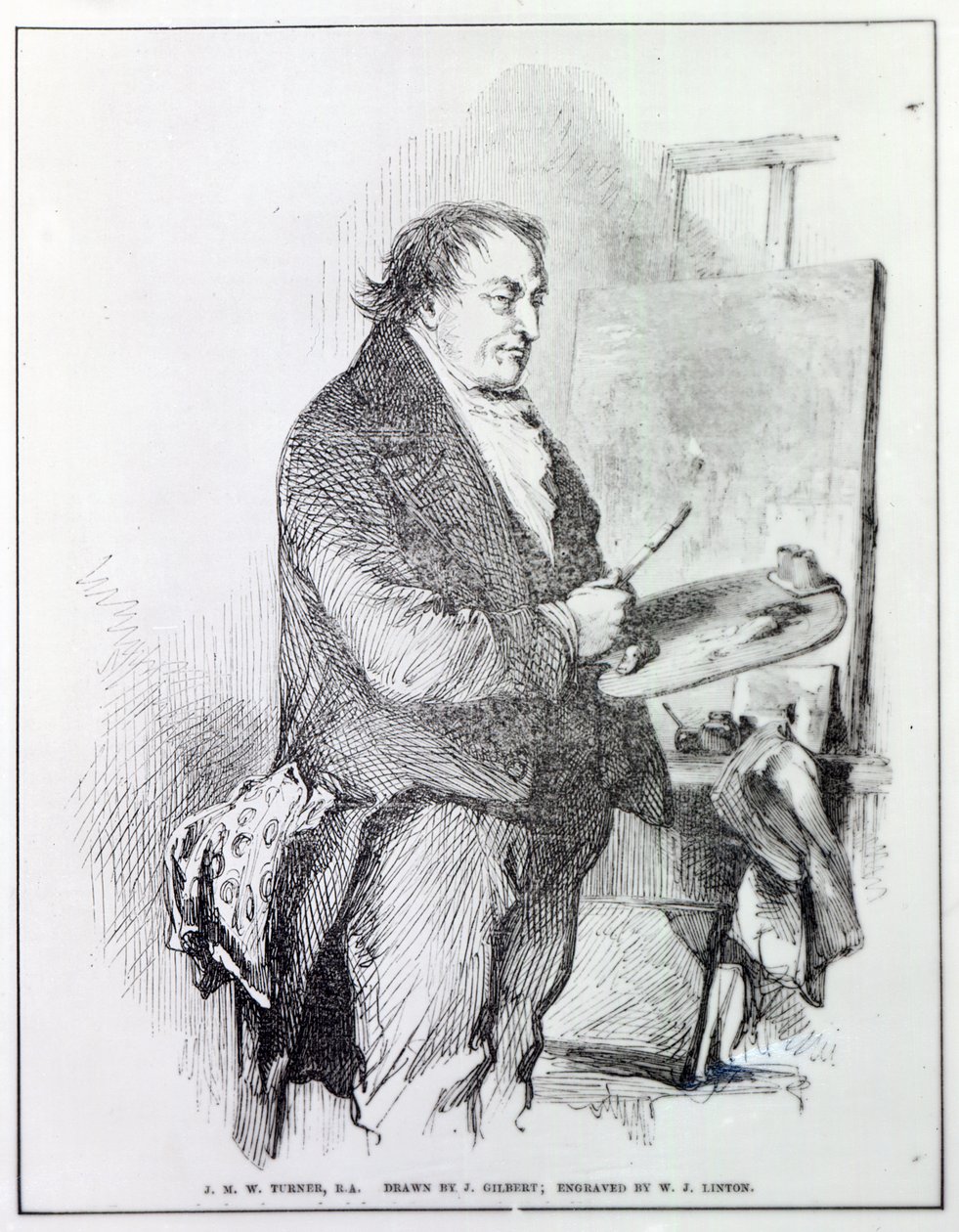 جوزيف مالورد وليام تورنر ، نقش بواسطة WJ Linton ، c.1837 (نقش) بواسطة جون جيلبرت