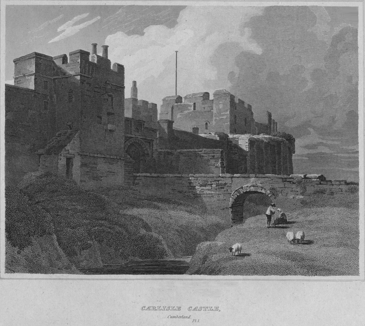 قلعة كارلايل ، كمبرلاند ، 1814 بواسطة جون جريج
